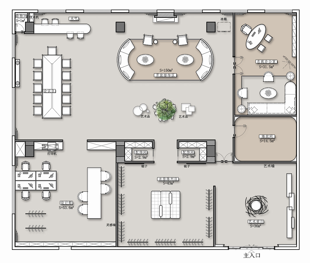 熙攘老街中的“后花园”大巭服饰深圳办公设计欣赏