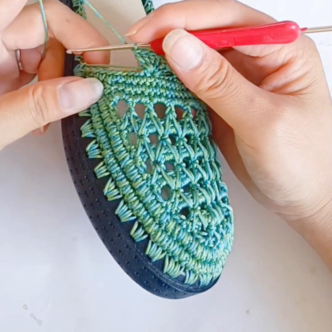 钩鞋编织教程零基础,钩鞋的编织教程视频