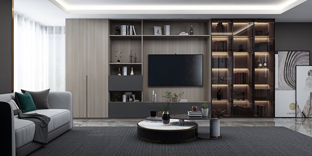 悬空电视柜高度20cm还是21cm,定制电视柜的高度