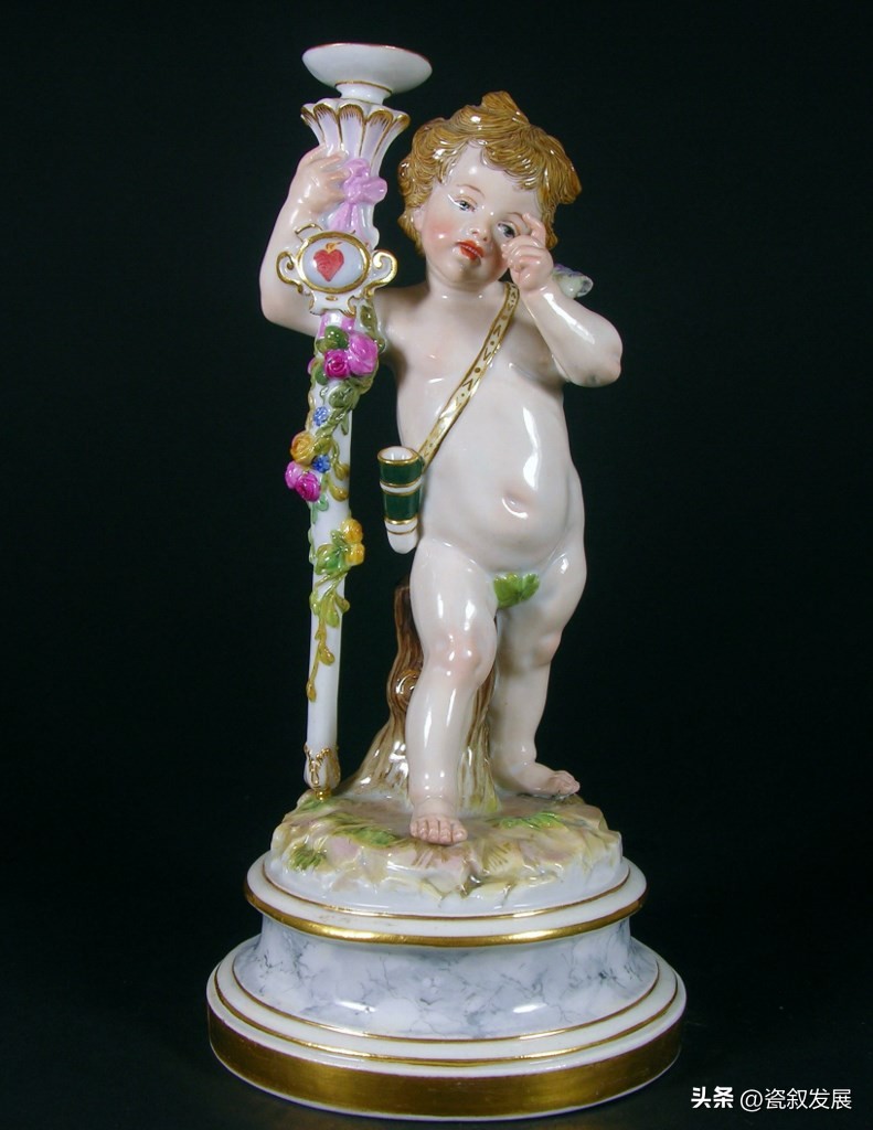 欧洲瓷器之祖-梅森Meissen制瓷厂-爱神丘比特“爱”主题瓷塑(2)