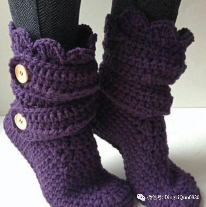 针织鞋子图案花样大全,针织鞋作品