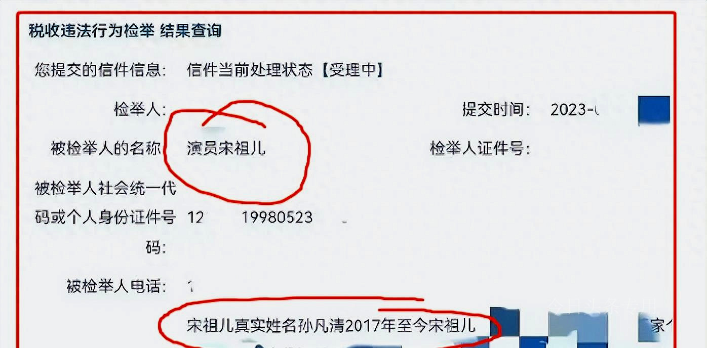 闹大了！宋祖儿*税偷**4500万，作品全网*播禁**下架，官方已介入调查