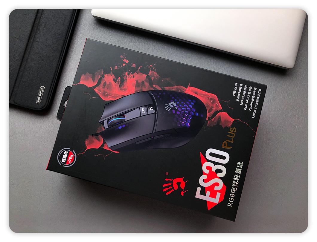 「血手幽灵ES30Plus」——78g轻量化电竞鼠标