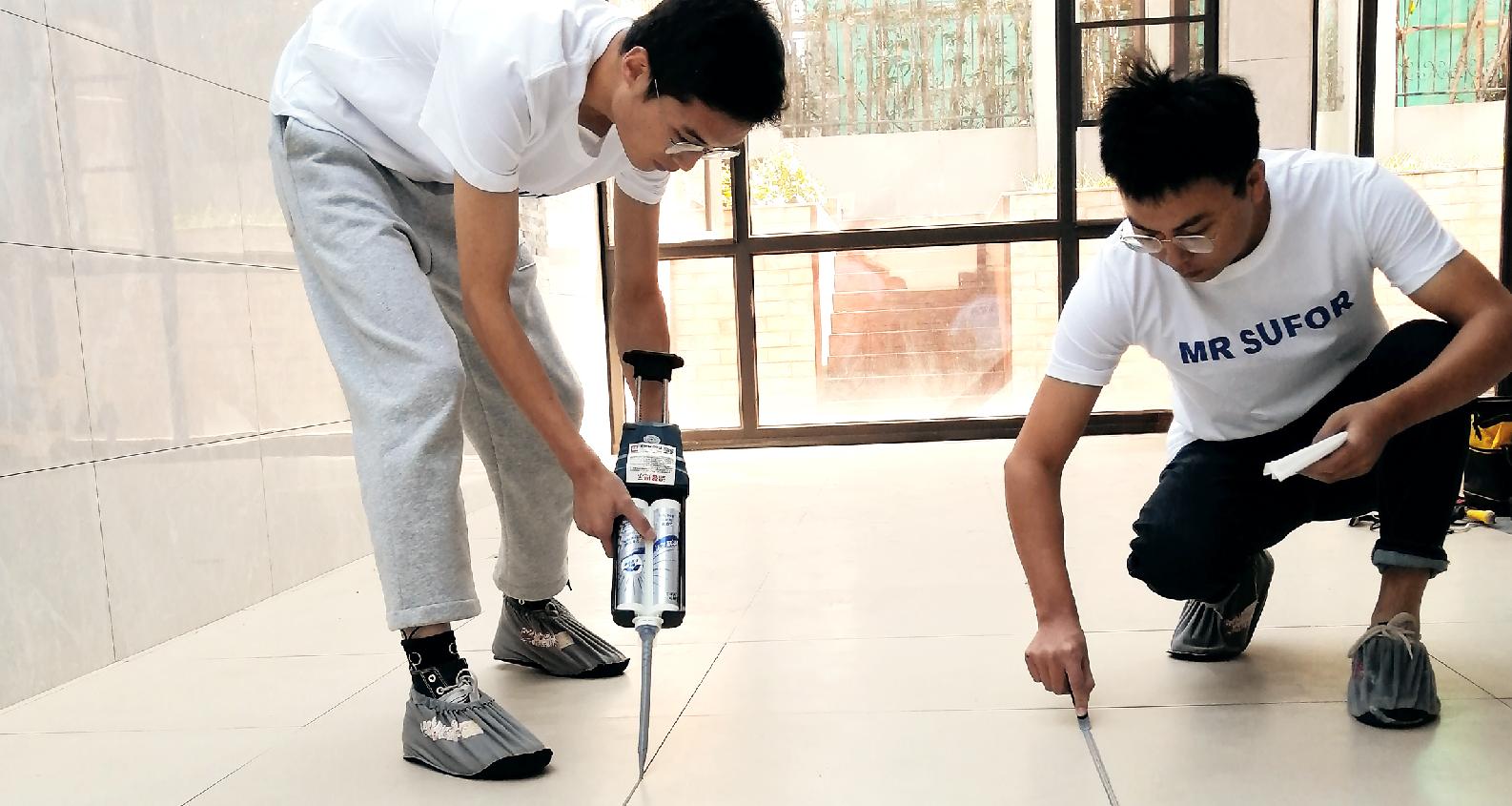 中卓聚脲美缝剂和速缝先生哪个好,速缝先生是不是纯聚脲