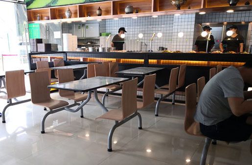 简易食堂桌椅批发,食堂用的桌椅套装