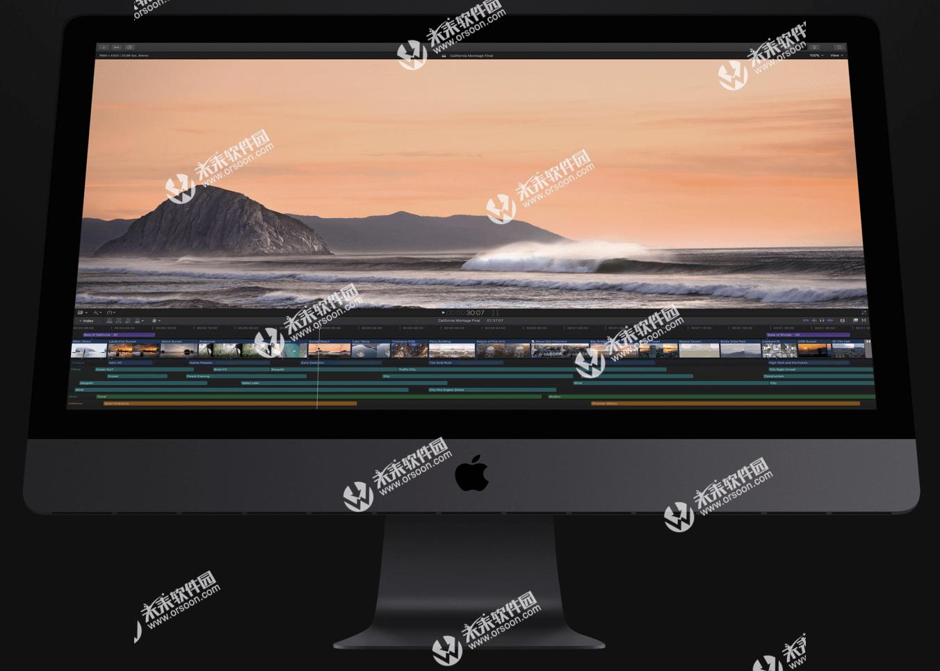 Mac上必备的视频剪辑软件fcpx中文版,支持12系统