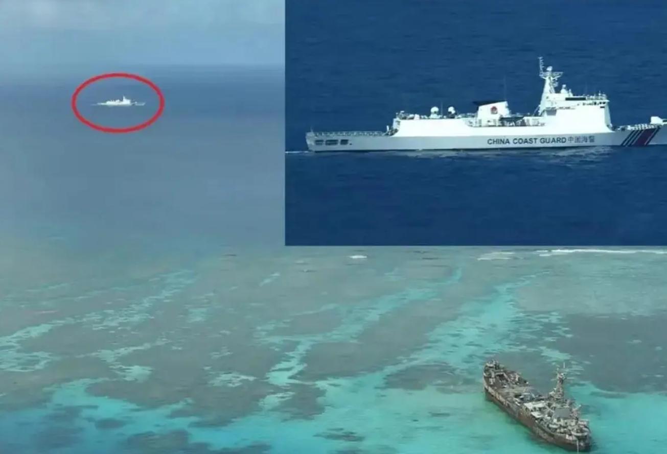 中方回应菲船只闯仁爱礁海域图文,解读中国海警仁爱礁拦截菲船