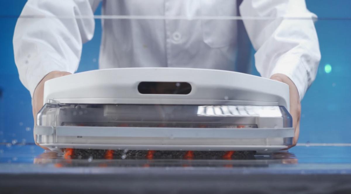 活水清洗扫地机器人,智米洗地机器人开拓者2