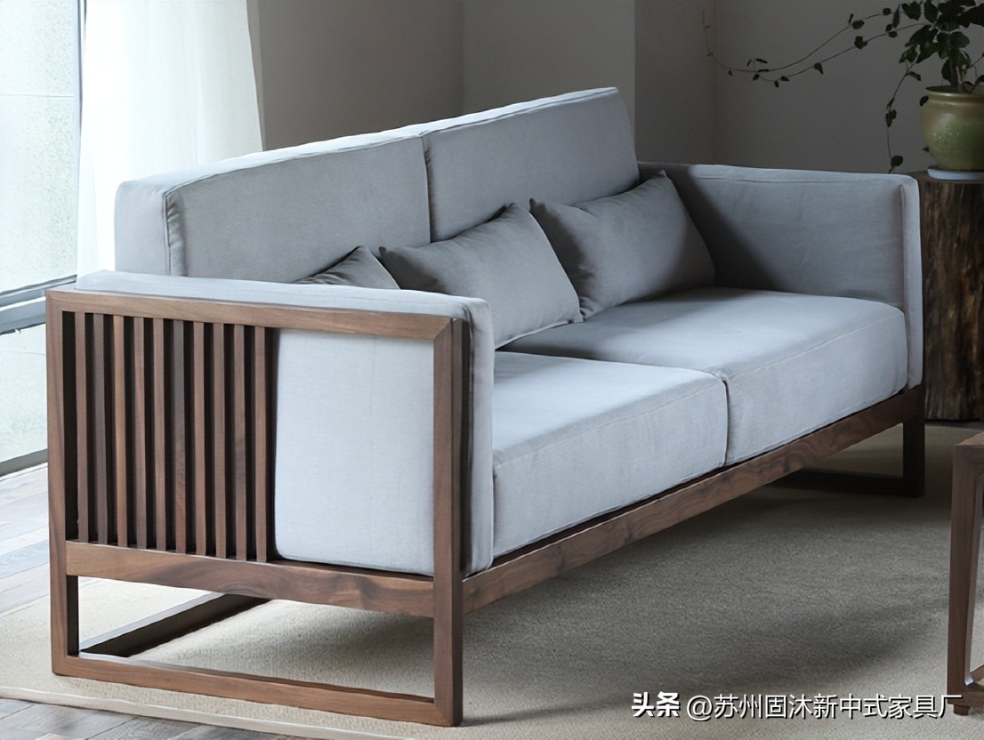 原木家具新中式空间,小户型全套原木家具风格