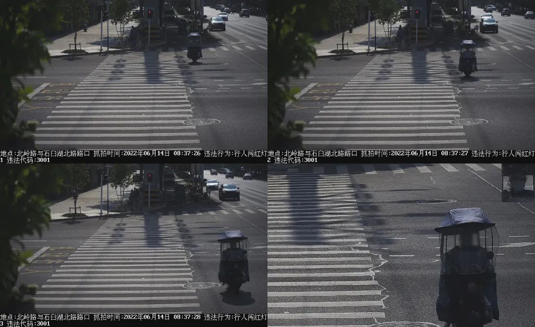 人脸识别神器抓拍闯红灯行人,常州行人闯红灯抓拍如何查询