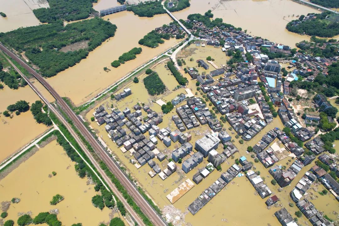 清远市江口洪水视频,清远市洪水最严重的一年