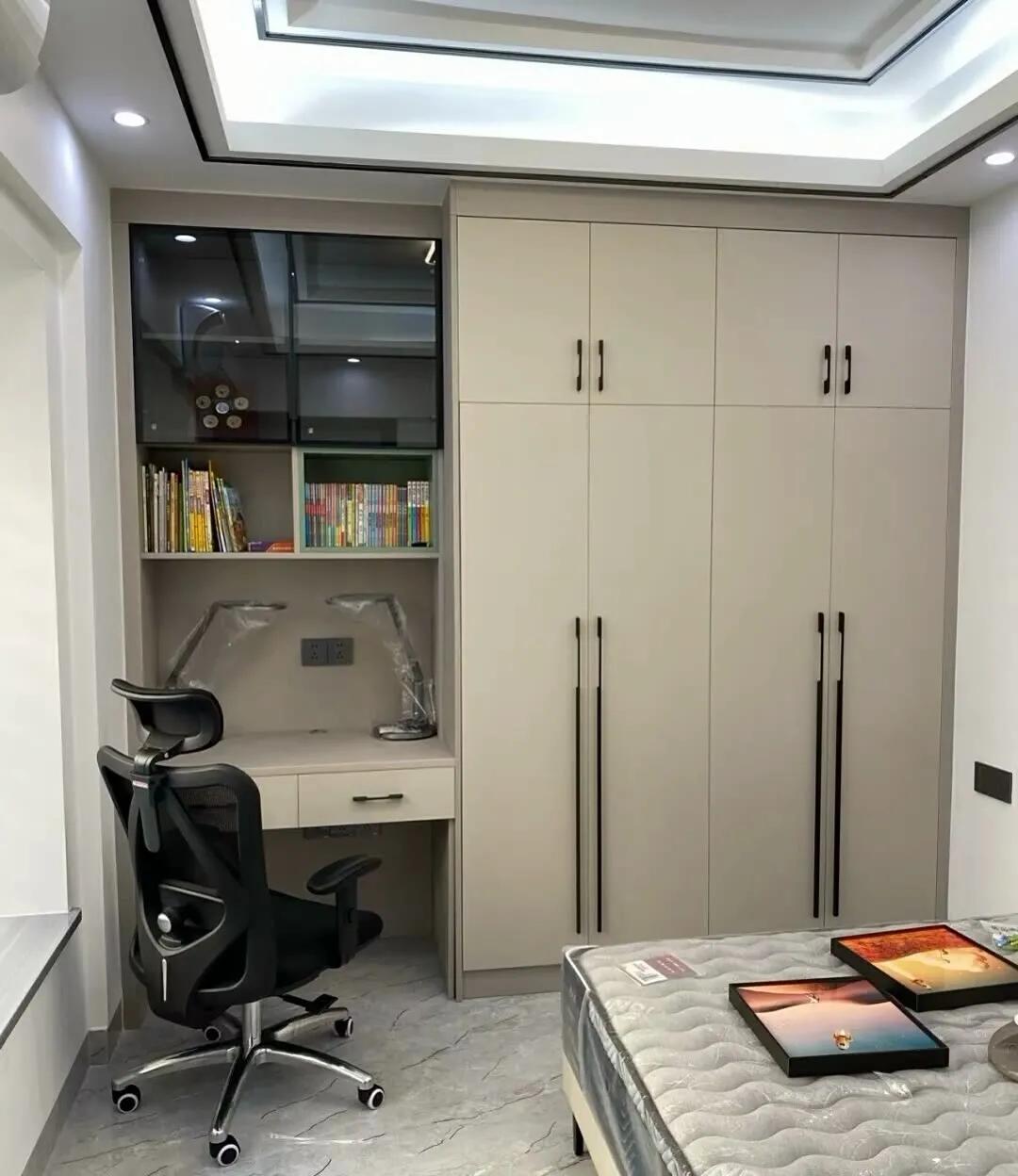 书桌衣柜一体180,儿童房定制书桌衣柜一体