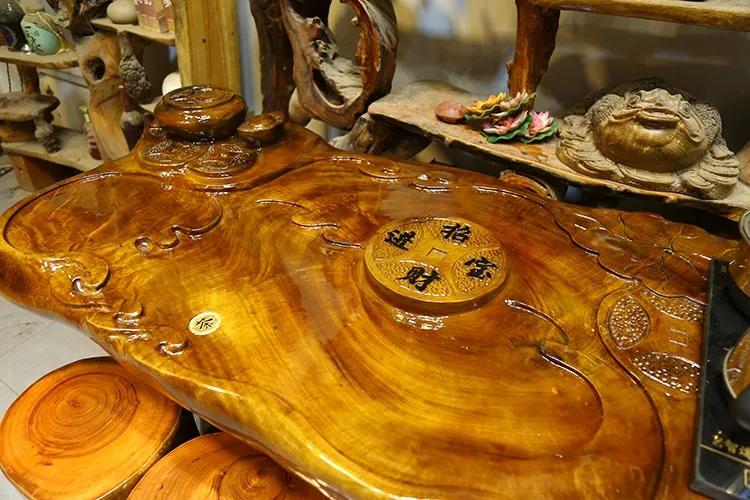 根雕茶桌茶台二手,根雕茶盘二手