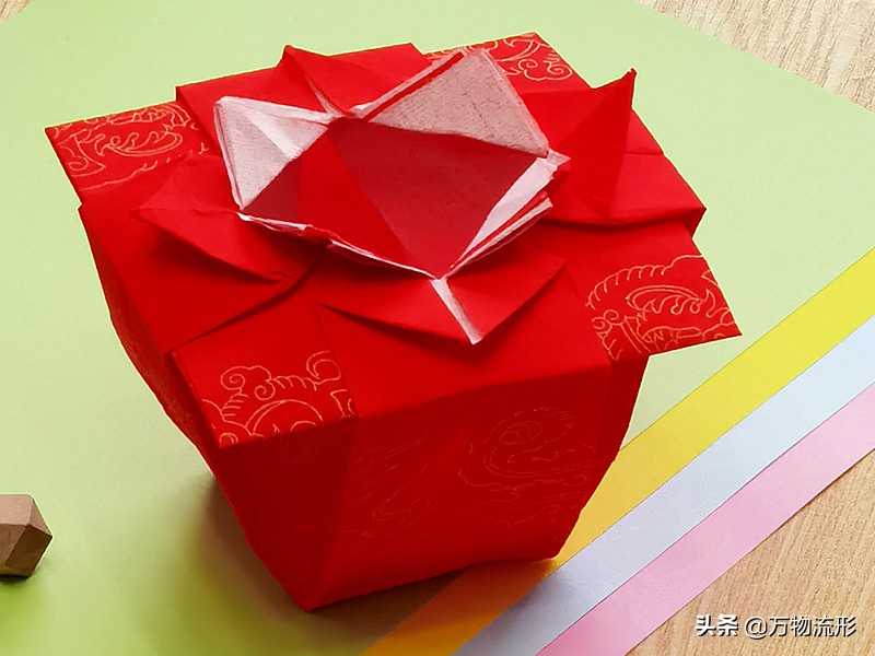 环保创意手工莲花灯,精美纸灯手工制作