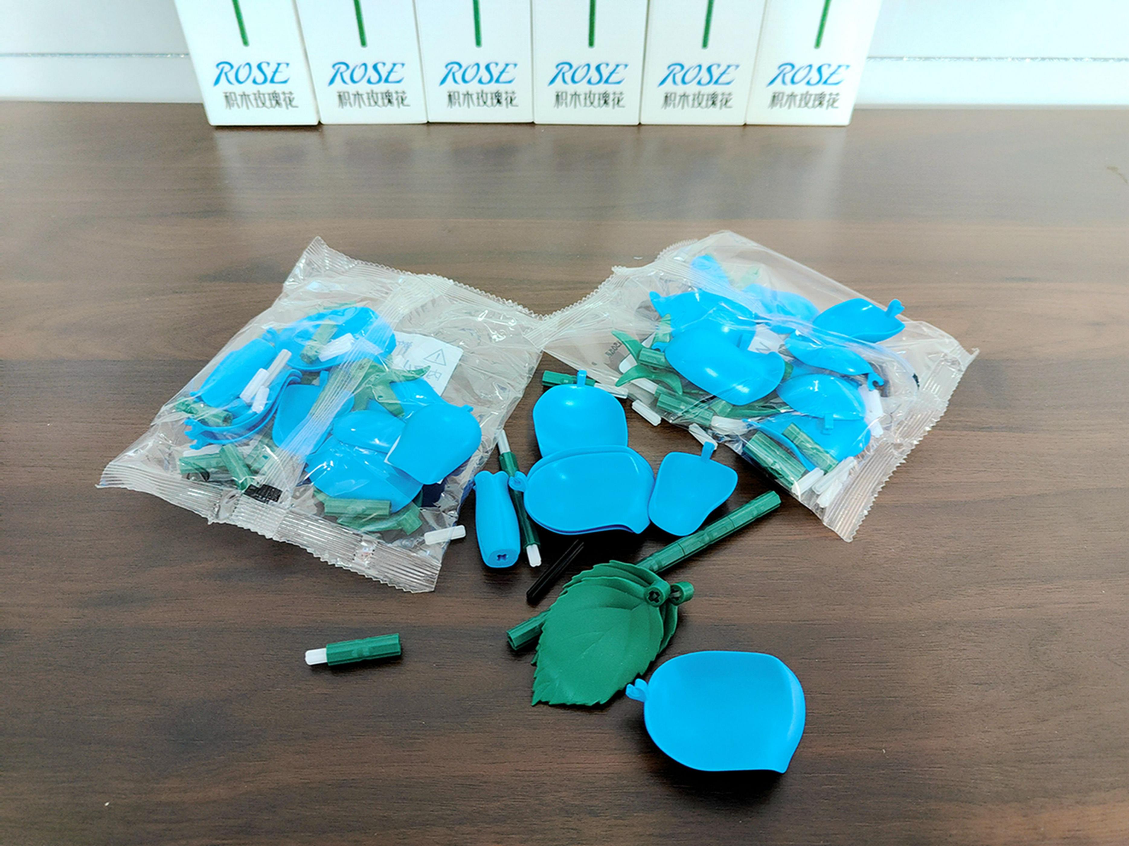 新潮爱礼，蓝色经典，永恒之花永不凋落，ONEBOT积木玫瑰体验