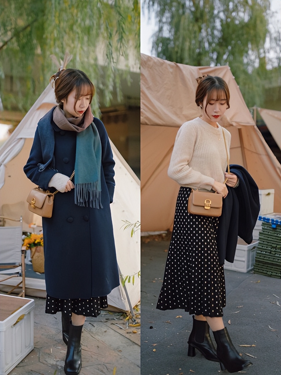 新款连衣裙显瘦遮肚子小个子冬季,小个子显瘦冬季穿搭