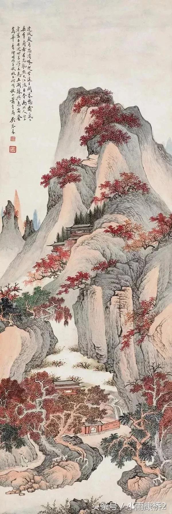寓意好的庭院名家山水画欣赏,画川江山水画名家