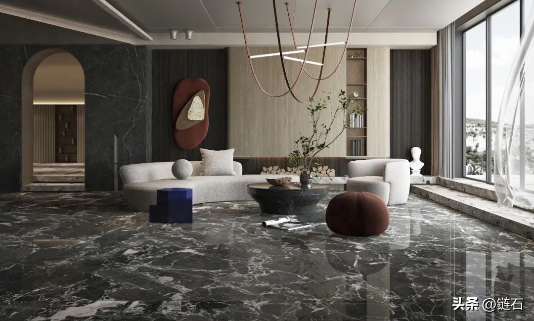 800x800灰色仿古通体大理石,最流行的灰色系大理石