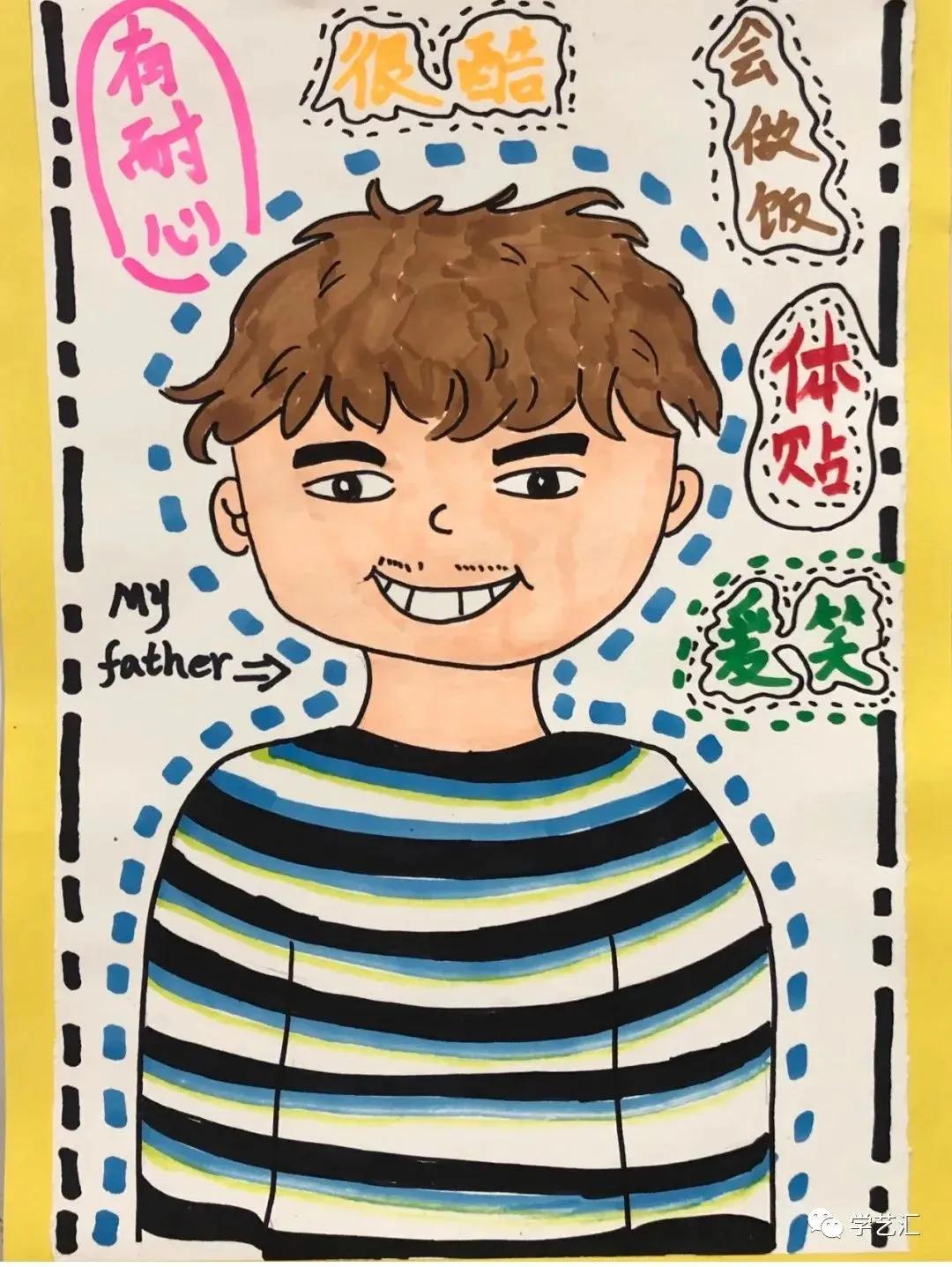 关于父亲节的儿童画简单又漂亮,父亲节的简单画画怎么画