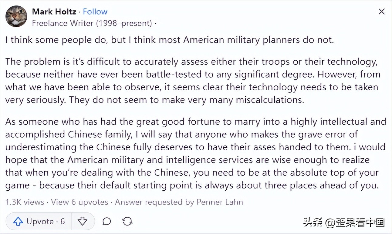 美版知乎评价中国军事,美版知乎评论中国是超级大国