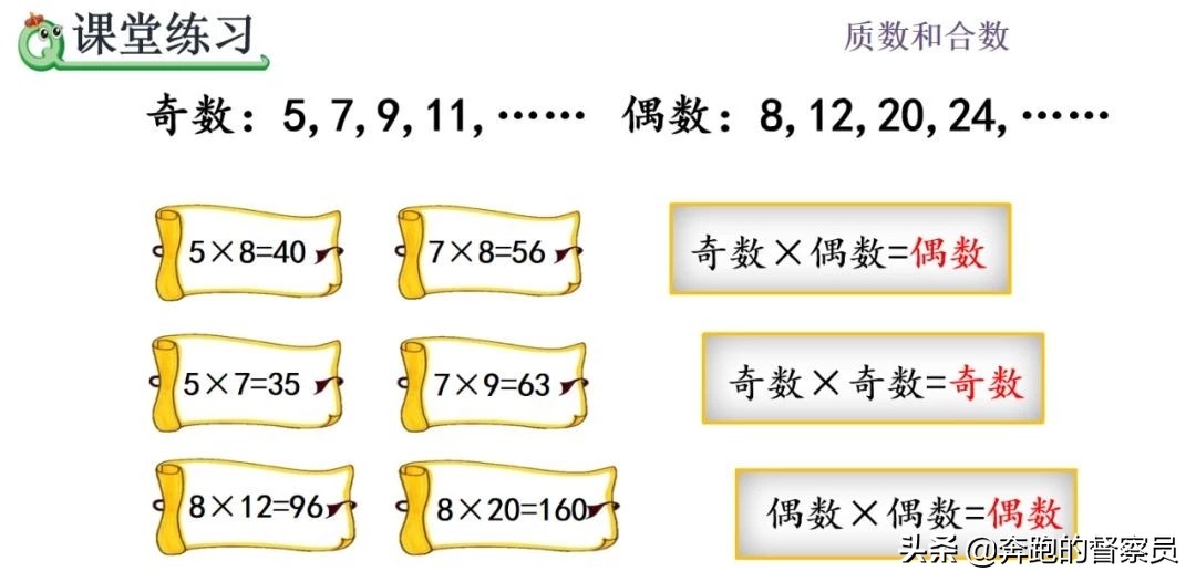 五年级下册数学奇数和偶数的讲解,五年级数学质数和偶数的关系