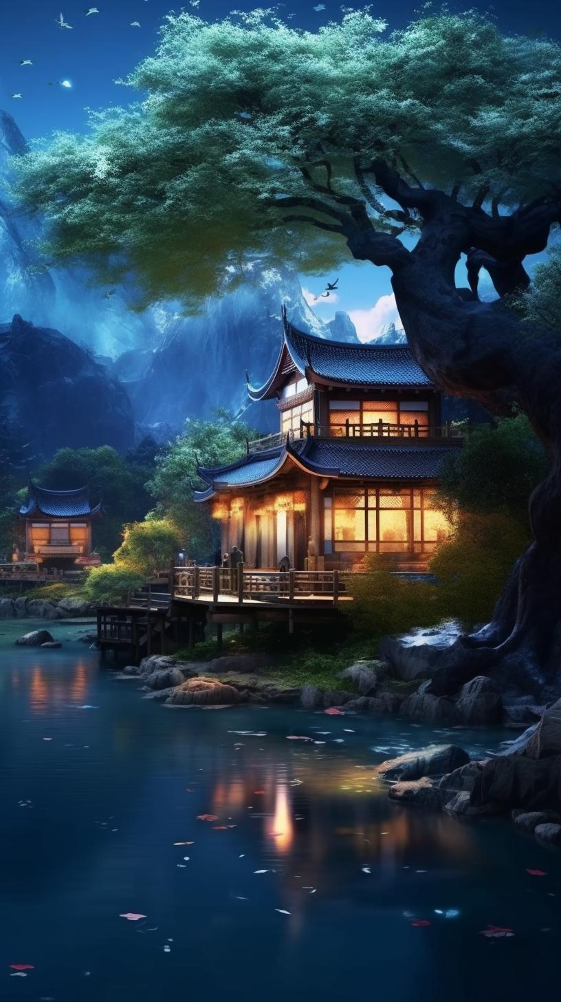 手机壁纸高清仙气清新唯美古风,绝美古风手机意境壁纸