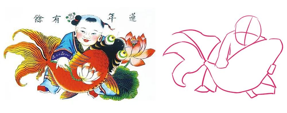 国潮风海报创意设计,国潮插画手绘初学者入门教程