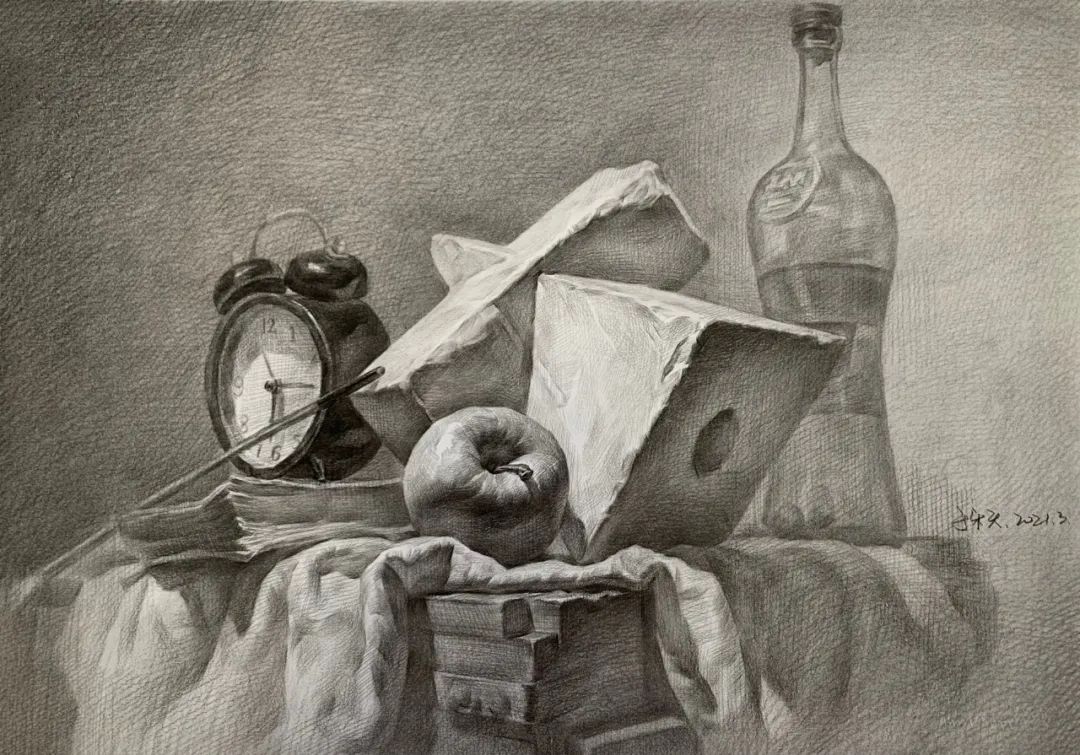 边缘线素描训练,素描边缘处理教程