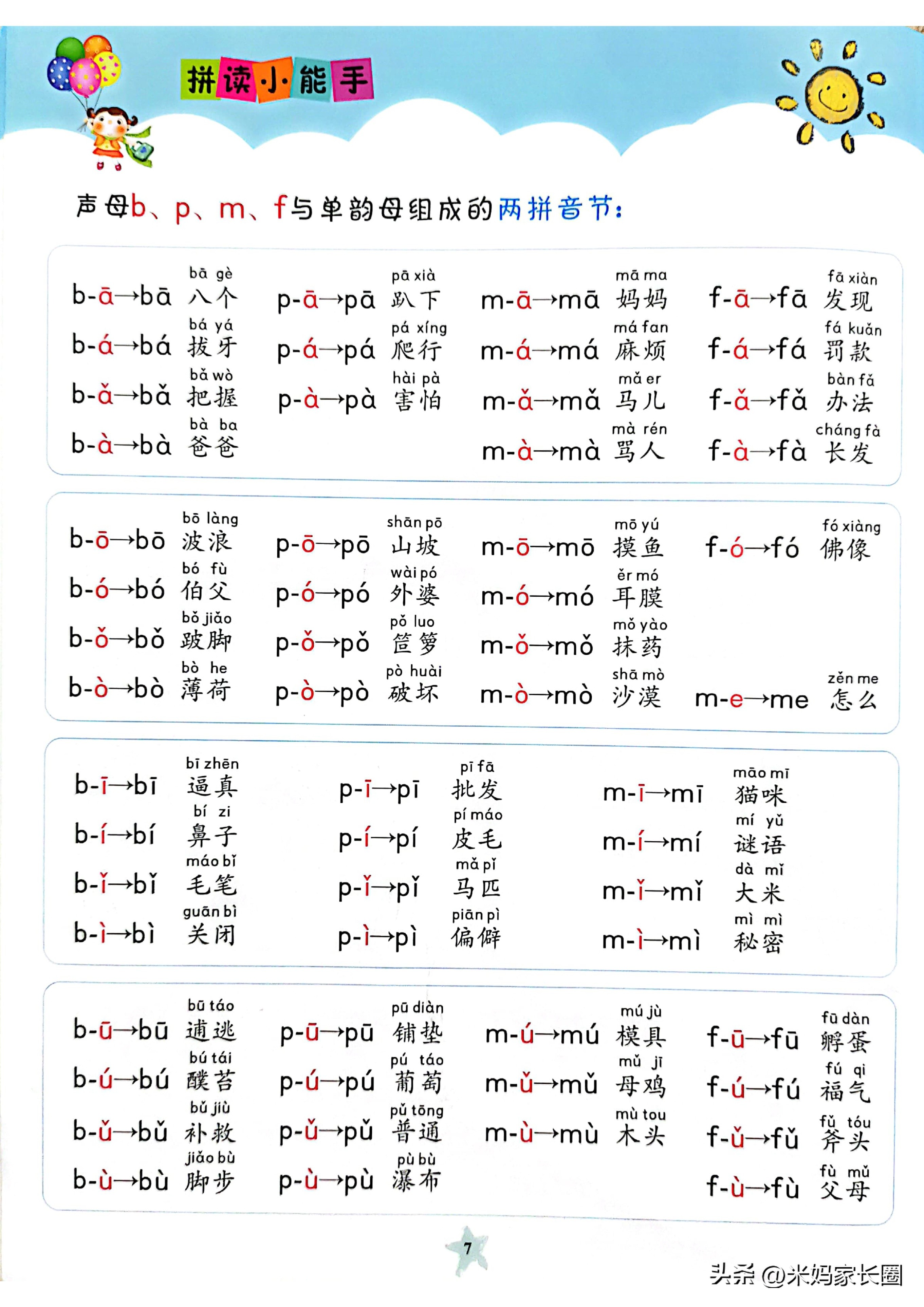 幼小衔接拼音拼读训练大全,幼小衔接复韵母拼音拼读