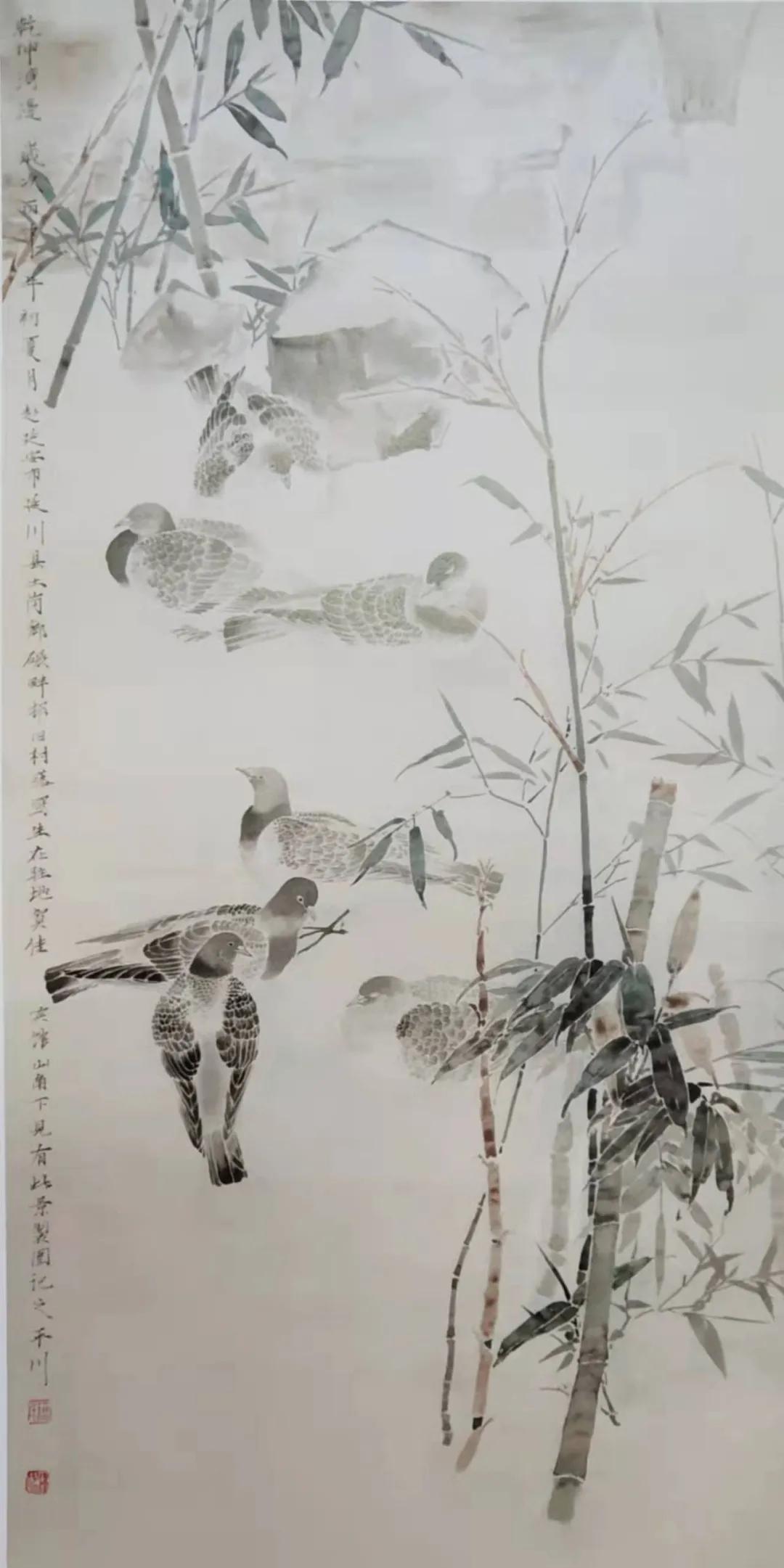 弄花香满衣唯美意境图,实力派花鸟画家作品欣赏