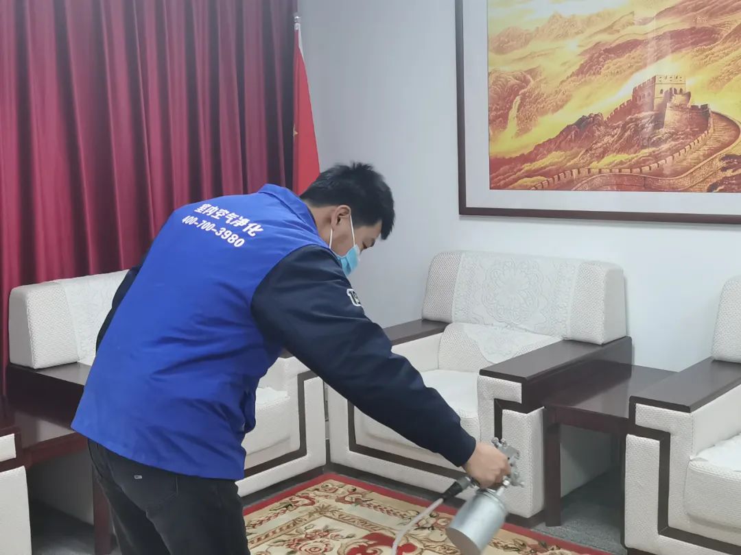 河南中环高科义务为省净协秘书处优化室内空气质量