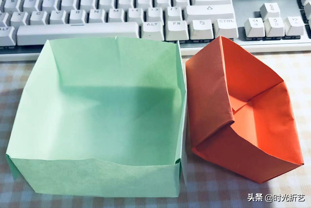 手工折纸纸盒抽抽乐,折纸纸盒教程