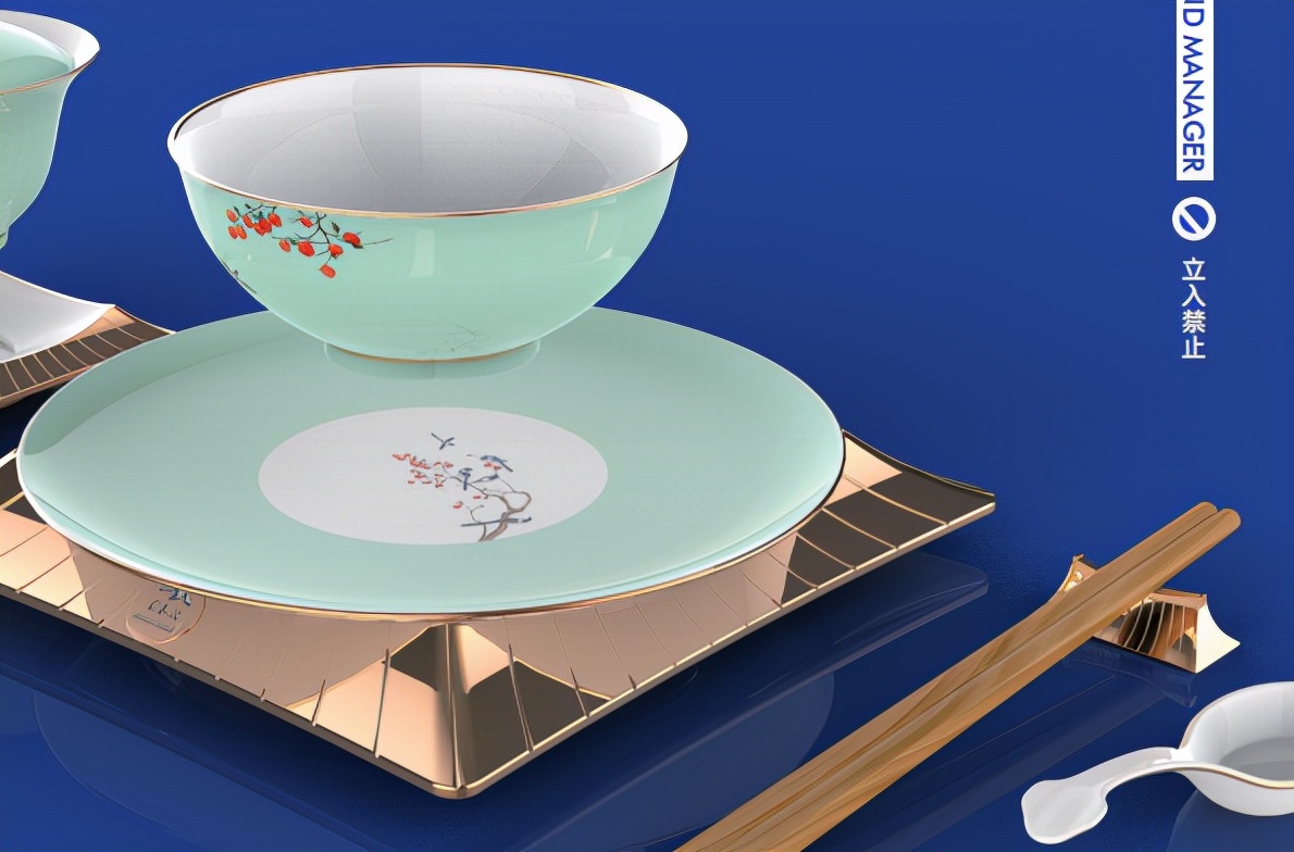 适合中国人的餐具,国潮餐具碗碟