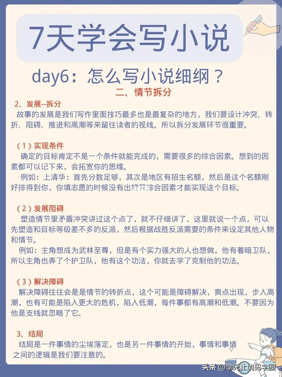 21天学写小说,如何学写小说