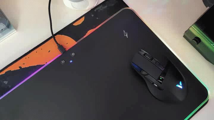 雷柏VT350S双模游戏鼠标,雷柏v10rgb鼠标垫