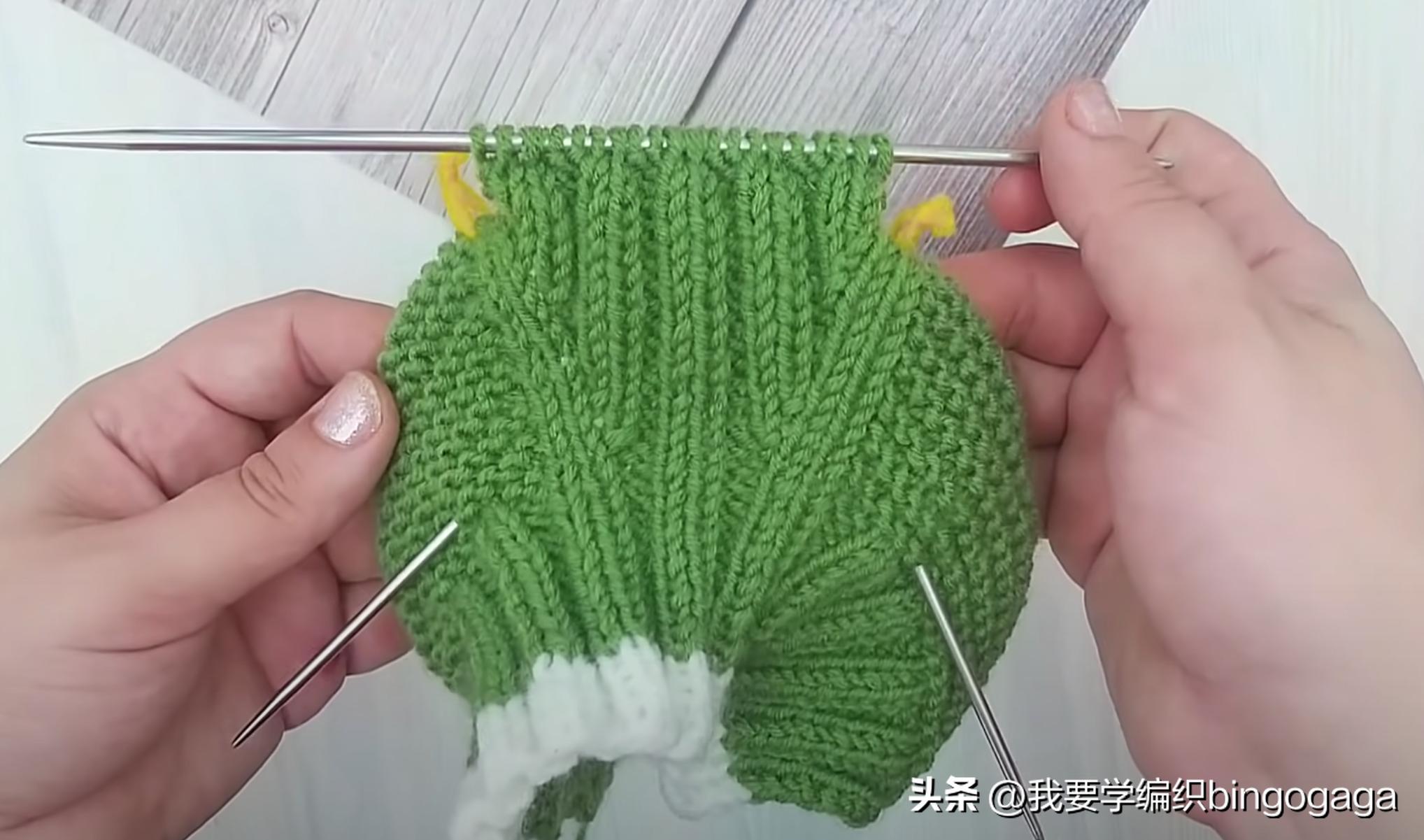 一片式毛线袜的织法,一片式织袜子