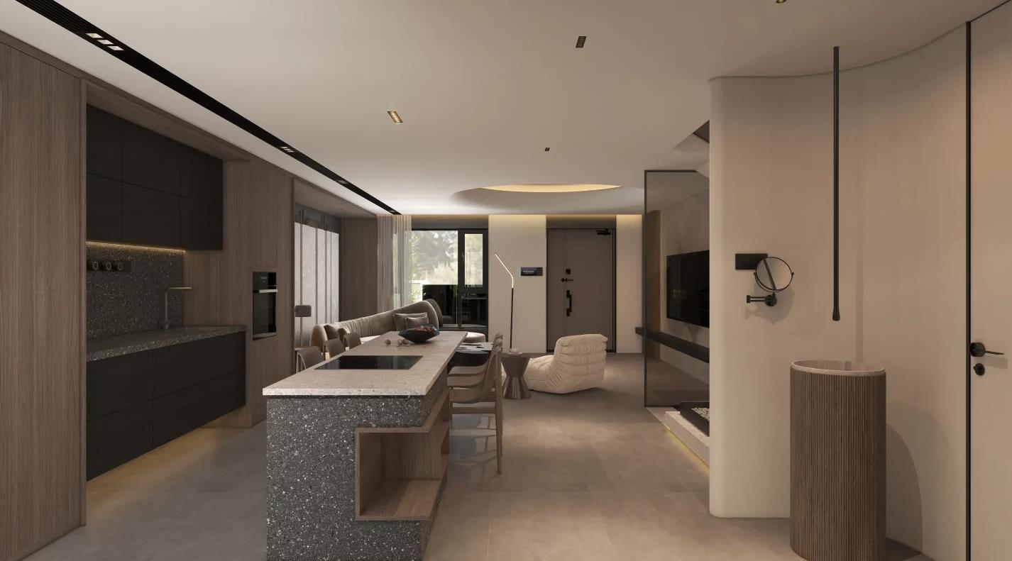 家装风格效果图大全轻奢110平,轻奢风格家装餐厅平面图