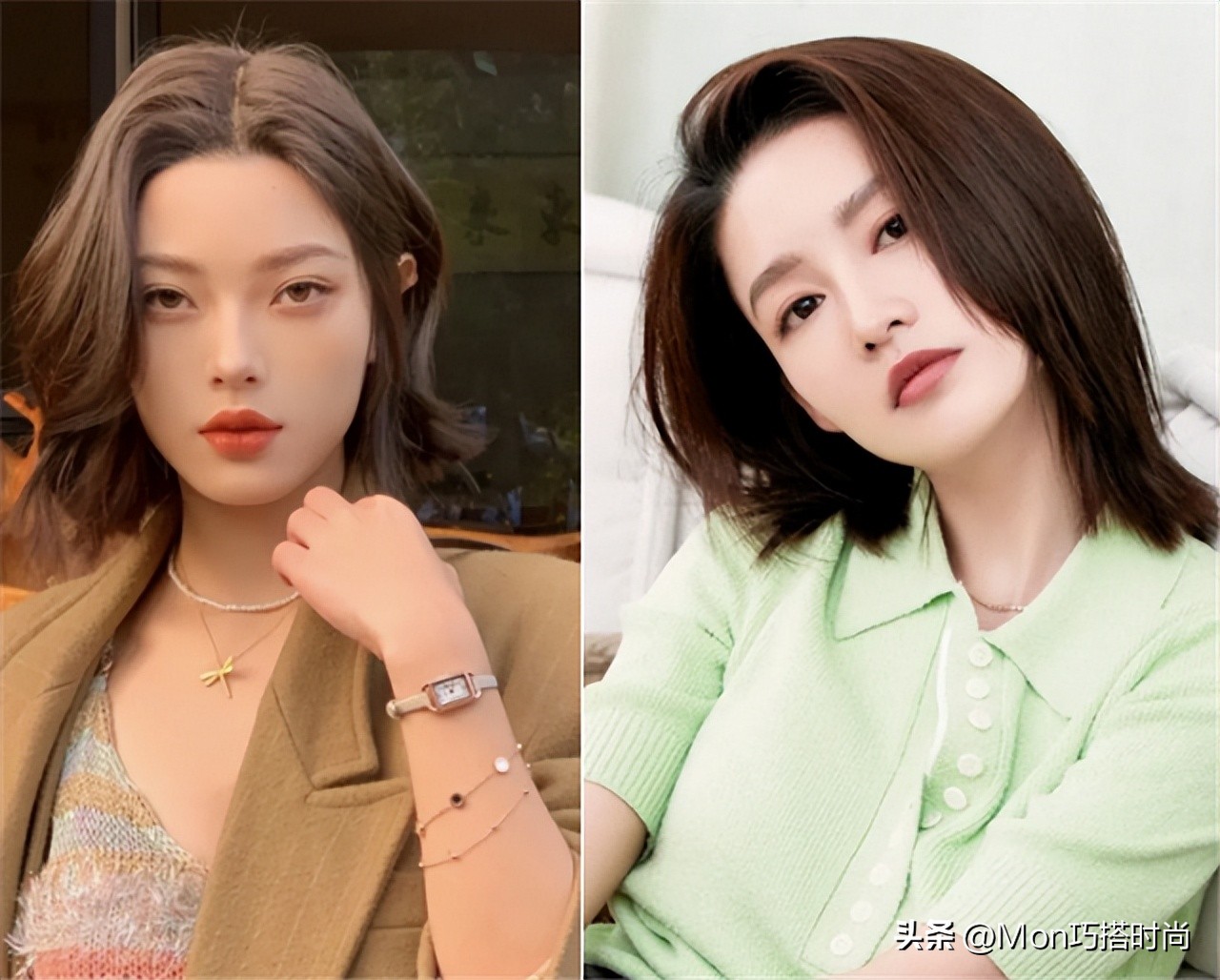 带有层次感中长发怎么烫好看,剪短发不好看怎么扎