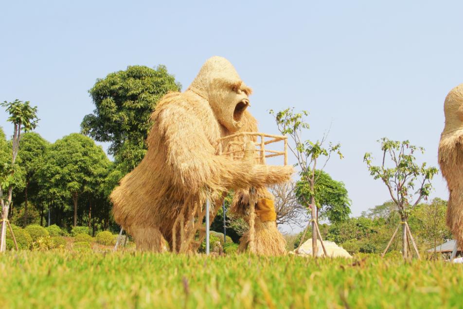 郁金香主题公园稻草人,2022年郁金香花海贵州