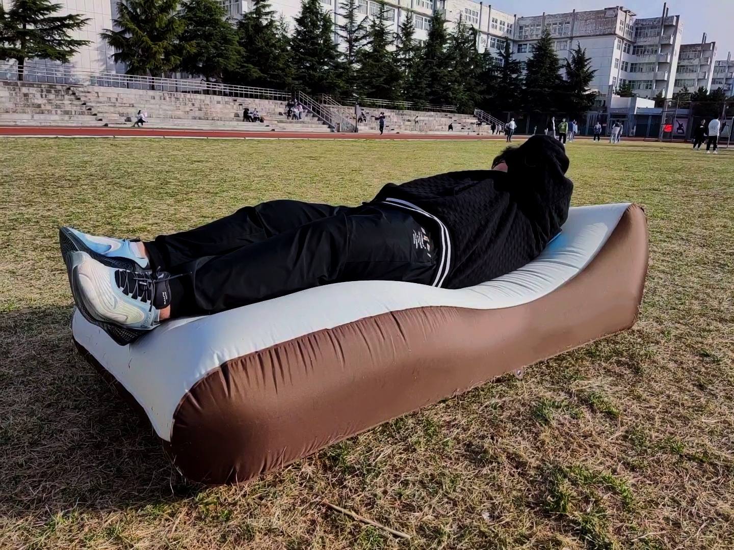 户外懒人空气充气床,自动充气床懒人必备