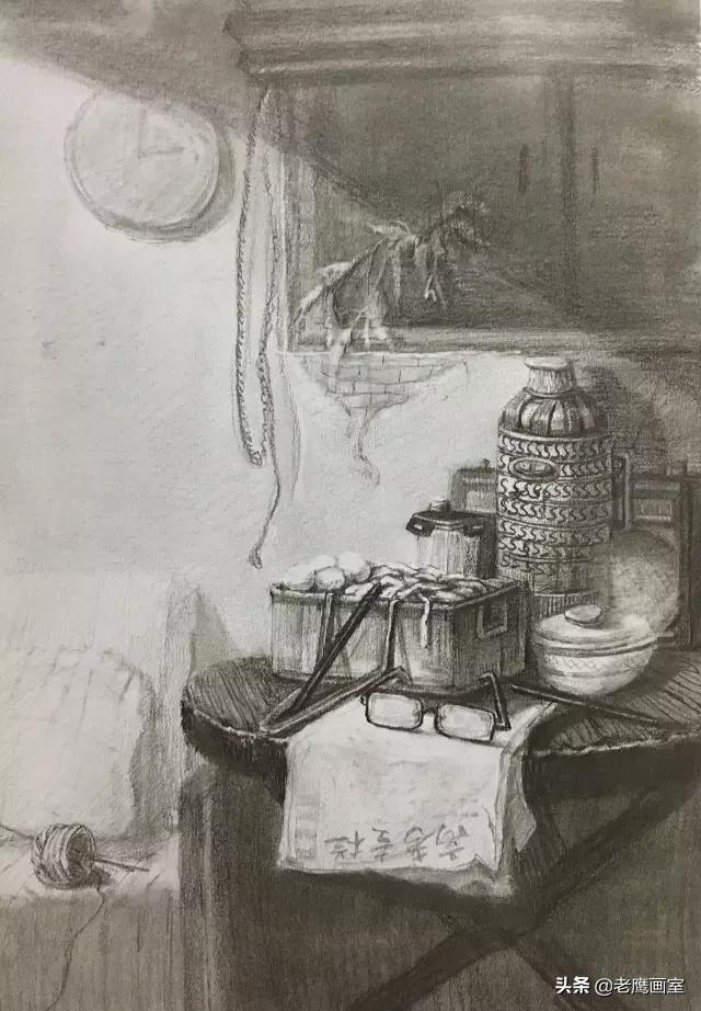 清华美院素描静物,清华美院2016年校考素描