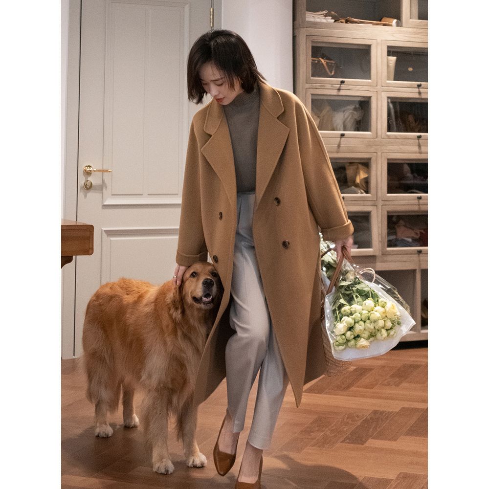 谁说小个子穿不了长大衣,150小个子怎么穿长大衣