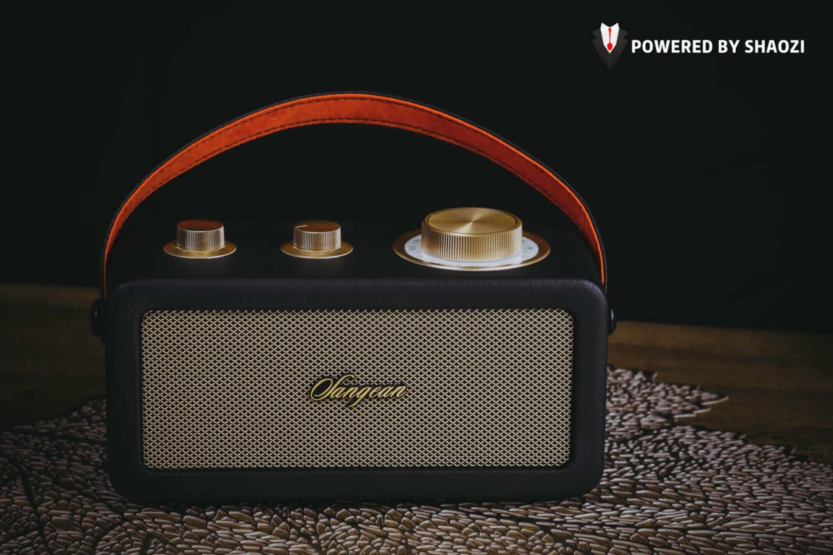 国货之光蓝牙音箱,山进M1复古蓝牙音箱
