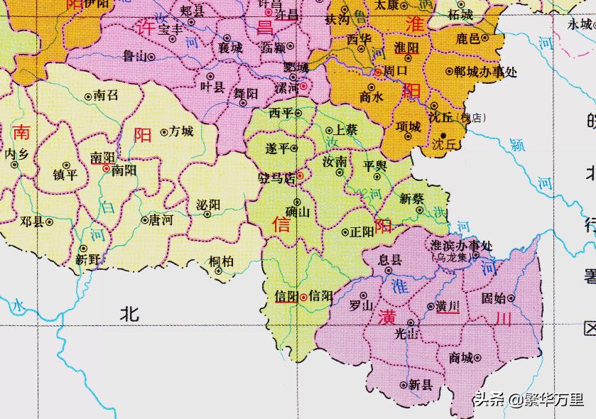 河南省行政区划调整,河南信阳行政区划地图