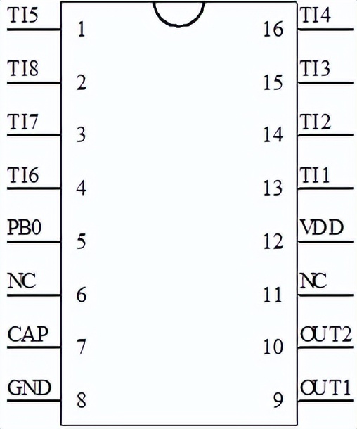 8通道触摸芯片,触摸感应调光ic