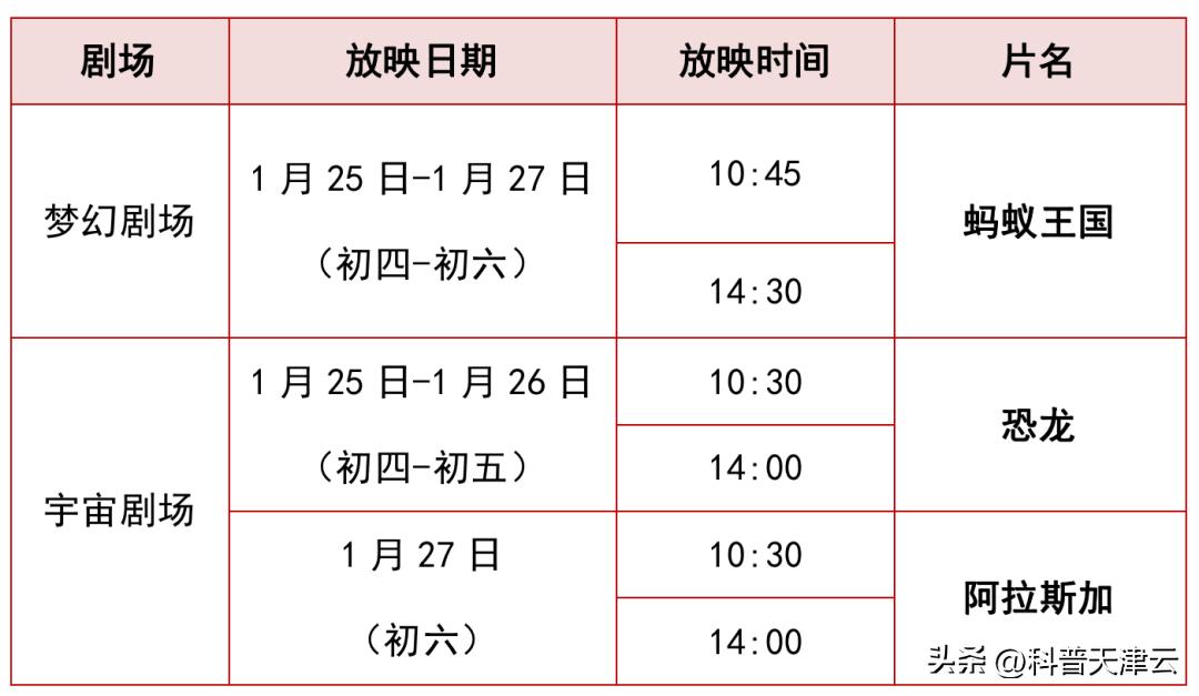 天津科技馆开馆时间表,天津科技馆有活动吗