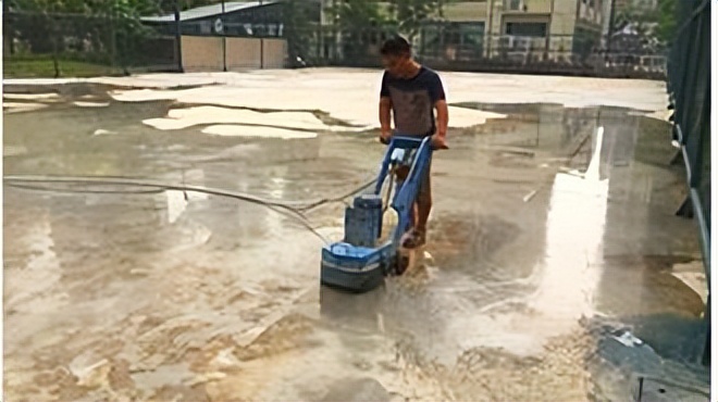 篮球场地面硅pu施工,篮球场地面硅pu施工流程