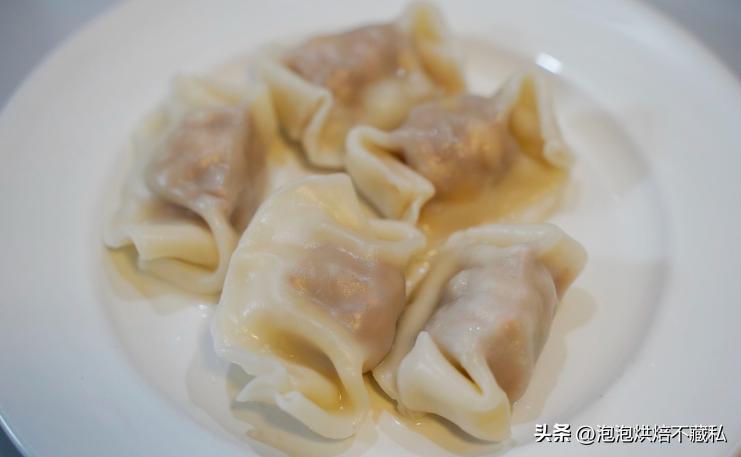 一次吃到三种口味的水饺,一次吃了40个水饺