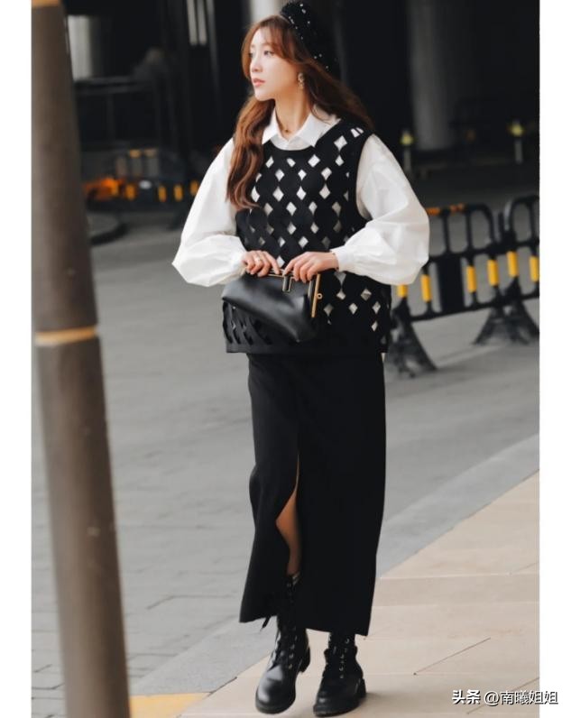 微胖连衣裙短靴子搭配,配短靴的长裙女冬季微胖