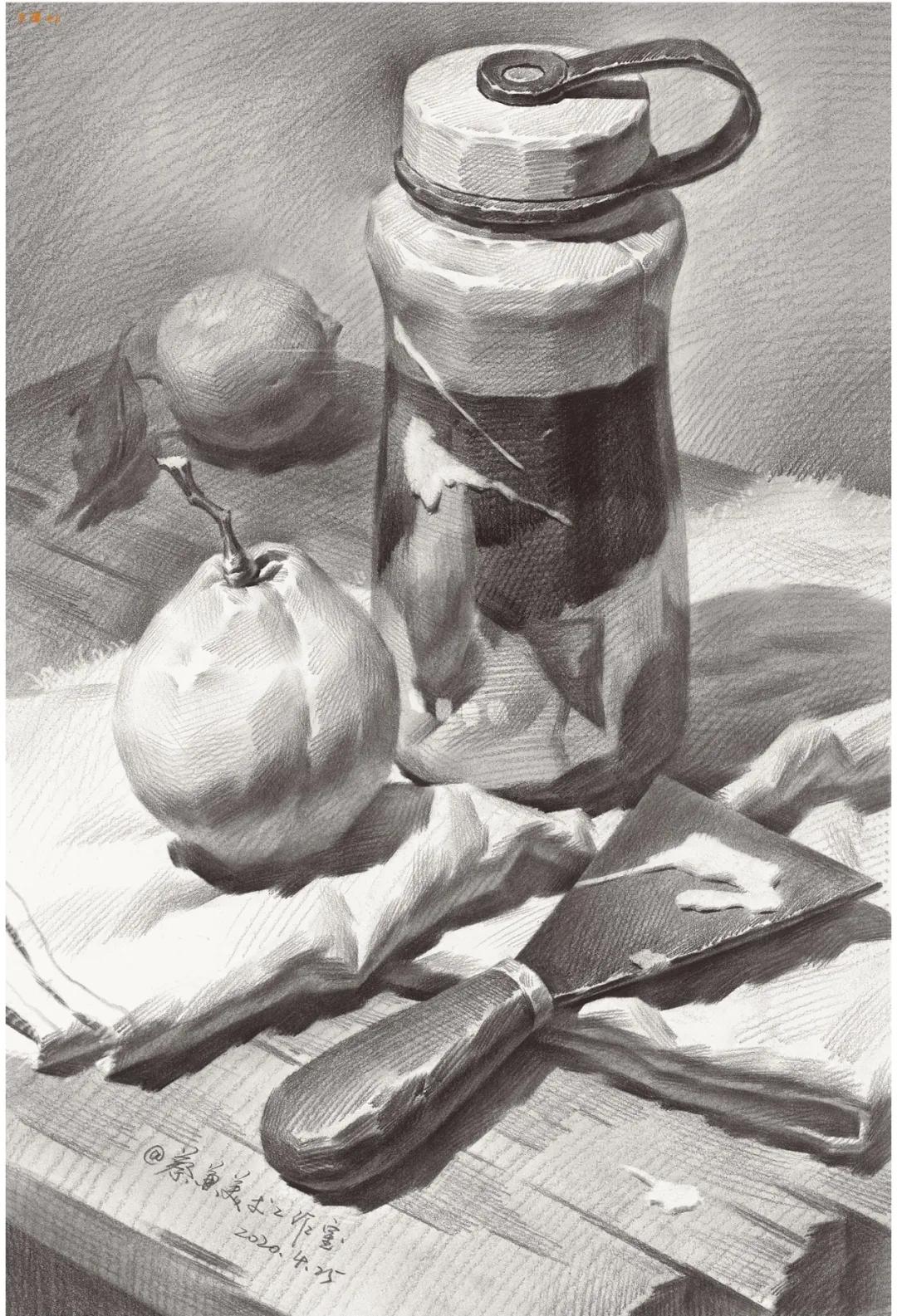 素描暗部画糊了,素描静物暗部该重到什么程度